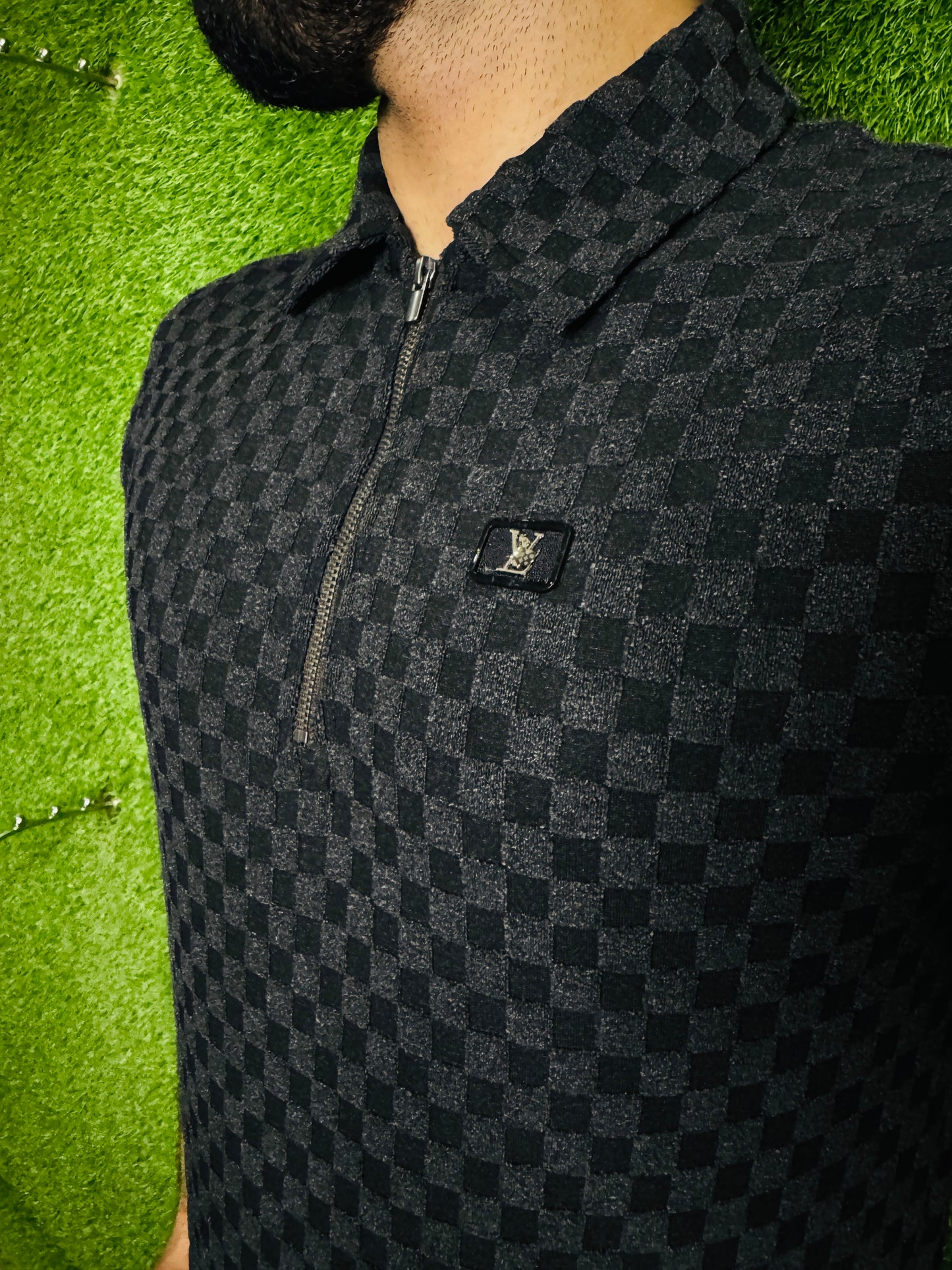 SANTINO LUXURY RELAXED TWINSET IN BLACK