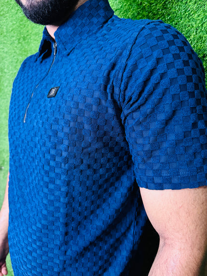 SANTINO LUXURY RELAXED TWINSET IN BLUE