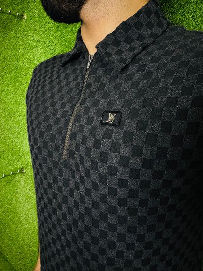 SANTINO LUXURY RELAXED TWINSET IN BLACK
