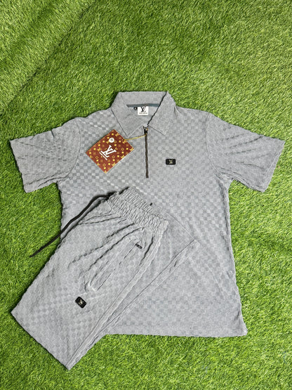 SANTINO LUXURY RELAXED TWINSET IN GREY