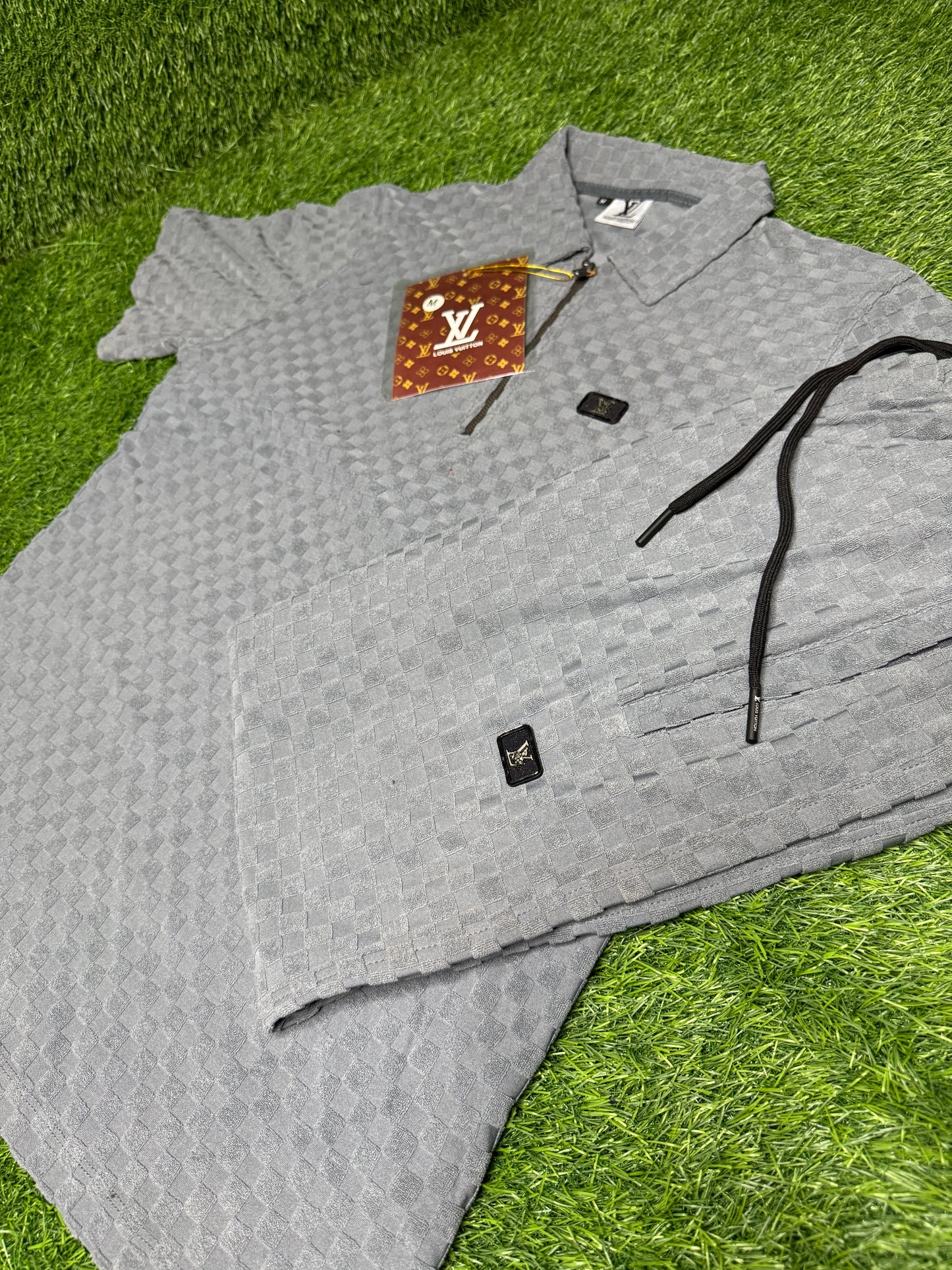 SANTINO LUXURY RELAXED TWINSET IN GREY