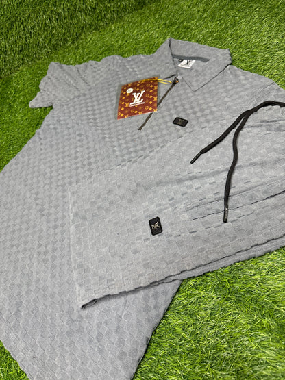 SANTINO LUXURY RELAXED TWINSET IN GREY