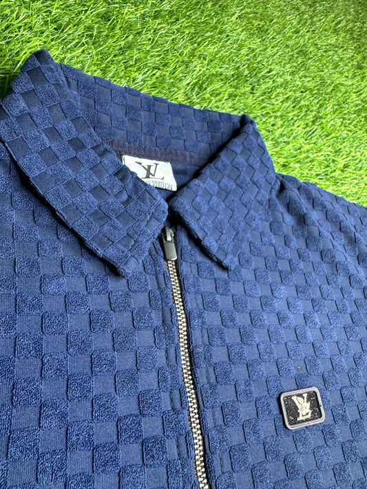 SANTINO LUXURY RELAXED TWINSET IN BLUE