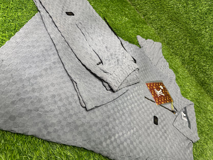 SANTINO LUXURY RELAXED TWINSET IN GREY